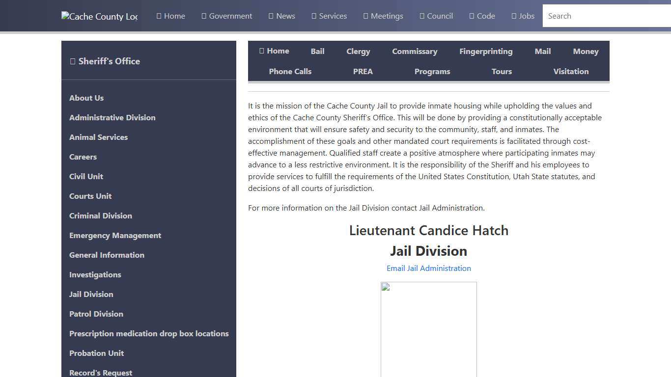 Official Site of Cache County, Utah - Jail Division